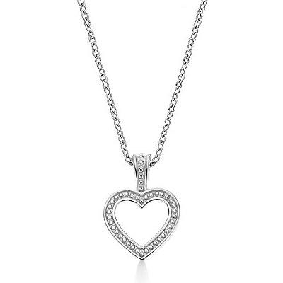 Diamond Pendants | Platinum Diamond Pendants | Diamond Heart Cross Pendant