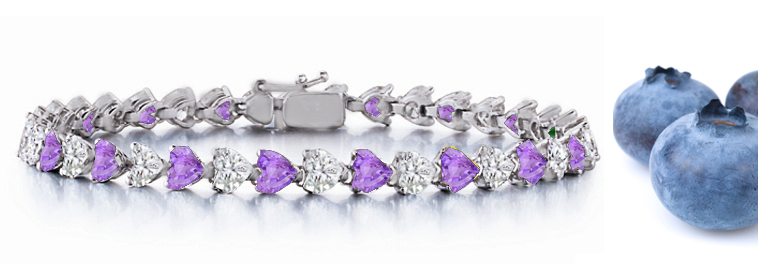 Purple sapphire bracelet deals