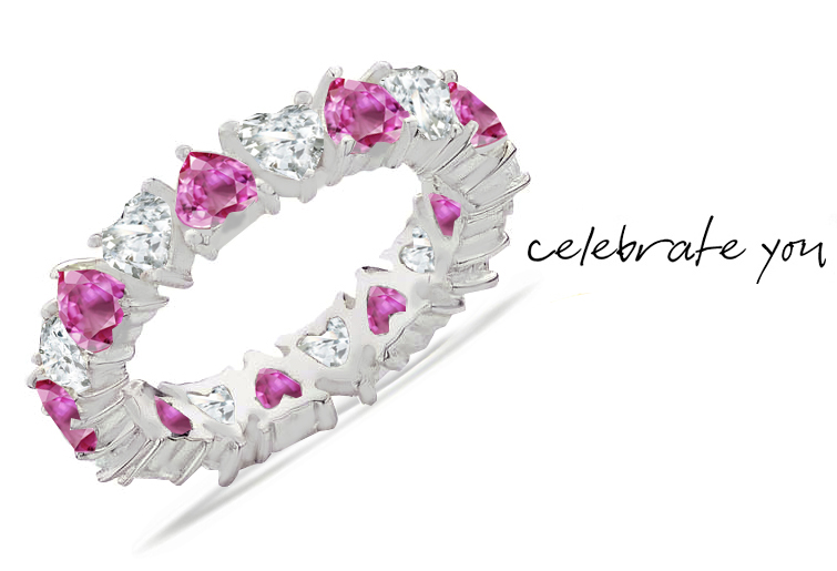 Best Pink Sapphire Diamond Eternity Rings at Affordable Prices