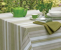 You'll be surprised by our decorative table linens collection that will brighten any tabletop in your home. Make your dining room chairs more comfortable and stylish with a set of affordable as well as unique chair cushions. Select from our wide selection of table linens made of finest fabrices and colors, to find the perfect table linen for your every table whether it is a tablecloth
or matching napkins. You'll love our broad variety and discount prices.