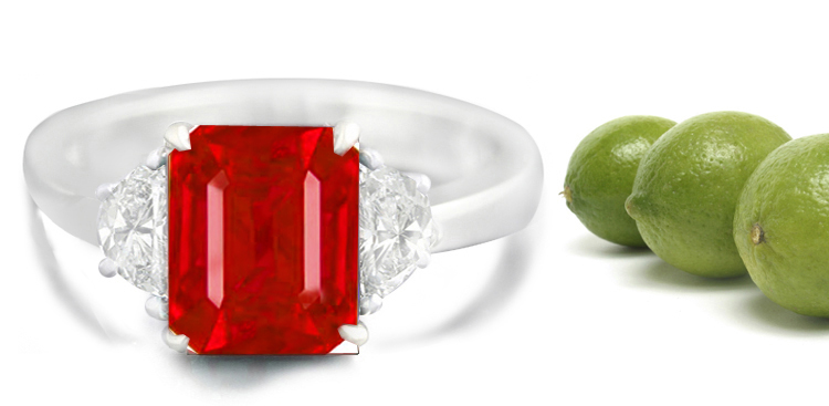 White Gold Ruby Ring | Yellow Gold Ruby and Diamond Rings Ruby Rings
